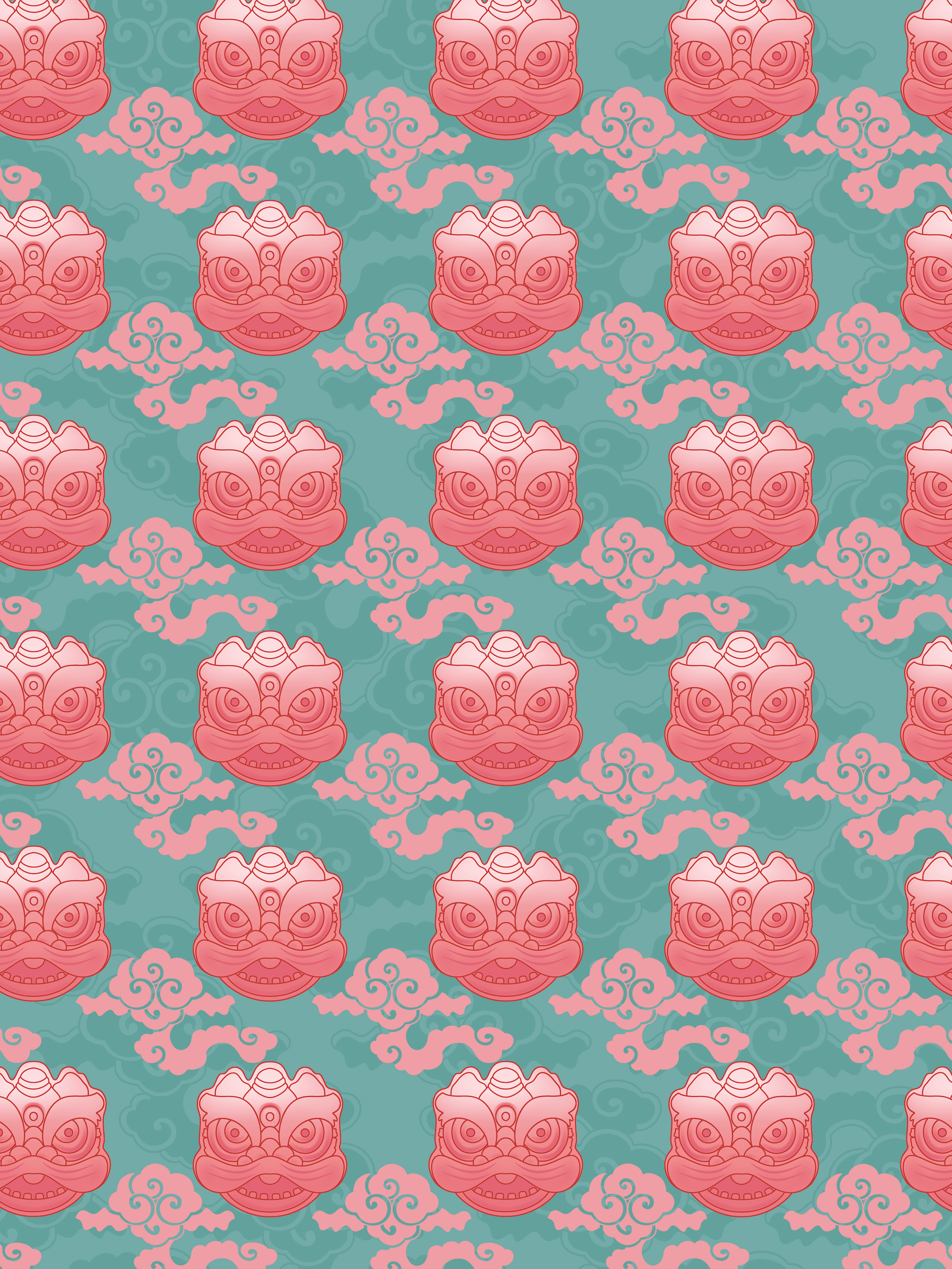狮子云纹